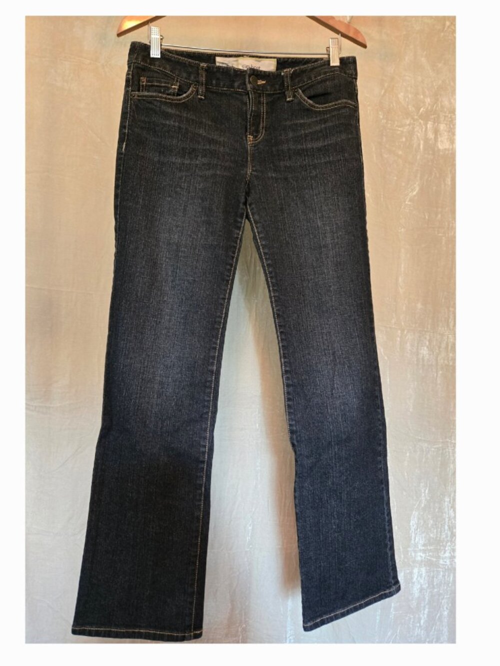 LOFT Slim Boot Mid-Rise Jeans – Dark Wash Stretch Denim Size 6